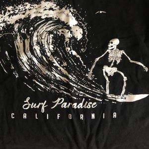 Graphic tee cropped top